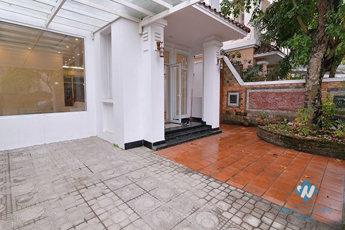 Nice villa for rent in Ciputra, Tay Ho, Hanoi, Unfurnished